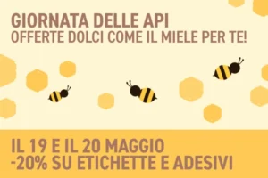 -20% Solo 19 e 20 Maggio su Etichette ed Adesivi