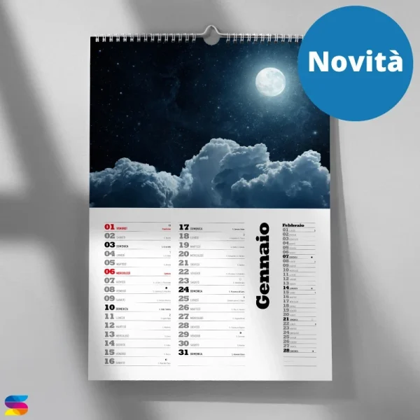Calendario Lunario e Santi 2027 Stampa Dal Web