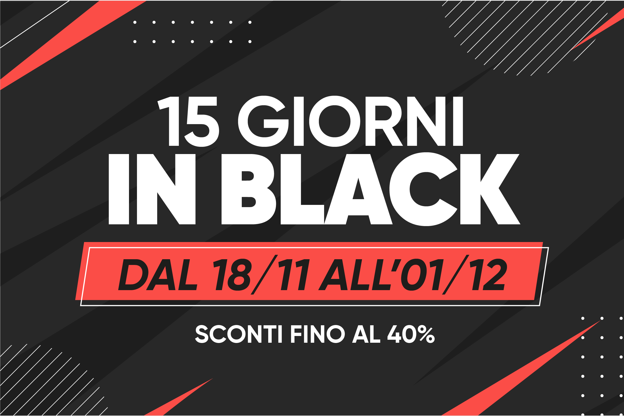 Pronto per il Black Friday?!